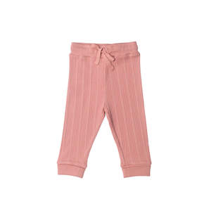 Woolbabe Merino/Organic Cotton Relaxed Pants - Daydream Collection - Dusk Marl