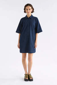 Dennem Dress - DARK BLUE RINSE