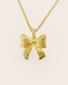 Heritage Bella Bow Necklace - Gold
