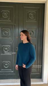 Lothlorian Knits: Scroll Jumper - Deep Cyan