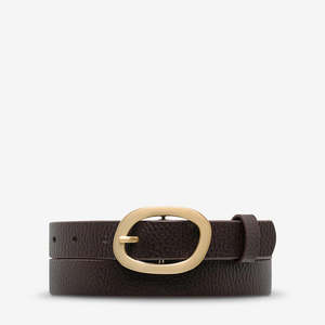 Nocturne Belt - Choc/Gold