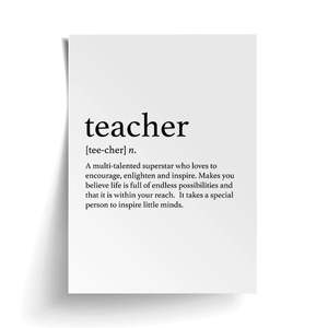 For Your Home: TEACHER PRINT
