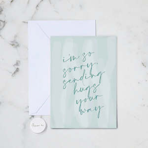 SO SORRY GREETING CARD