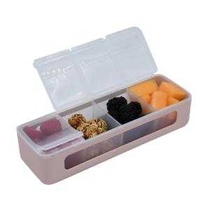 Subo: Melii 4 Compartment Snackle Box - Luxe Pink