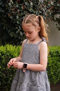 Jubee Co: The Rita Dress - Navy/ cream Gingham