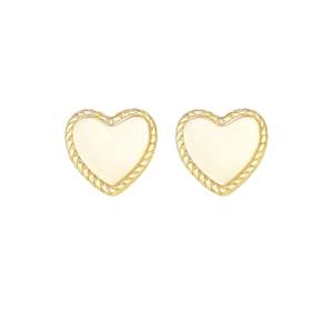 Silver Linings Collective: From The Heart Studs - Gold