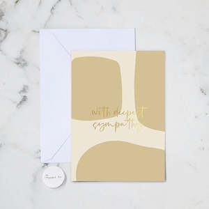 DEEPEST SYMPATHY GREETING CARD