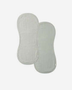Burp Cloth, 2 Pack Sage Gingham, Sage