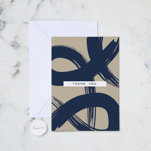 Cards: NAVY THANK YOU GREETING CARD