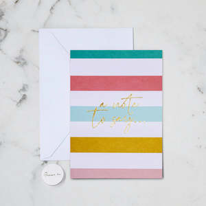 Cards: NOTE TO SAY GREETING CARD