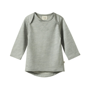 Nature Baby: Merino Essential tee - Grey marl