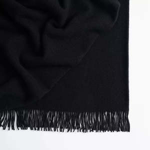 Accessories: Nevis Throw -  Black