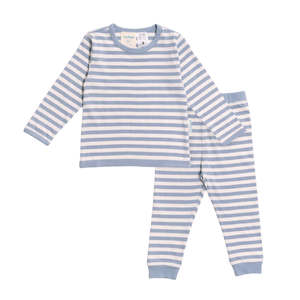 Woolbabe Merino/Organic Cotton Winter Pyjamas - Glacier