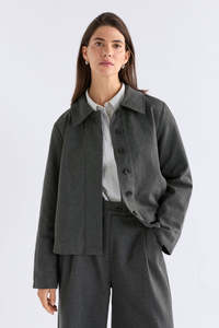 Unn Jacket - DARK GREY MARLE