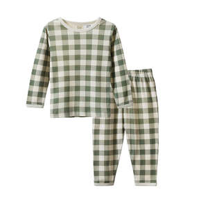 All Baby Child: Long Sleeve Pyjama Set - Crispin Check
