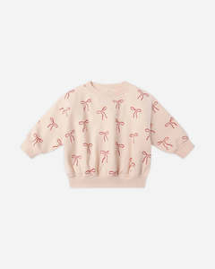 All Baby Child: Relaxed fleece sweatshirt - Red bows