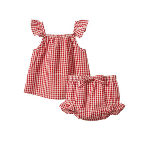 Petal Set - Red Gingham