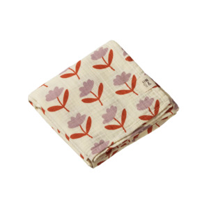 Muslin wrap - Fleurette print