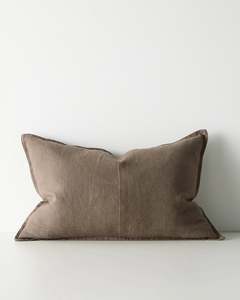 COMO CUSHION MOCHA 40X60CM - WITH FEATHER INNER