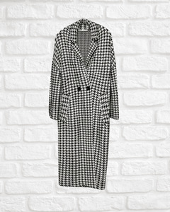 Products: Zara Houndstooth Knit Coat