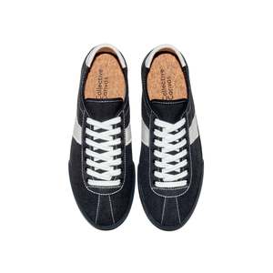 Men: Looper Hemp Black/White Stitch