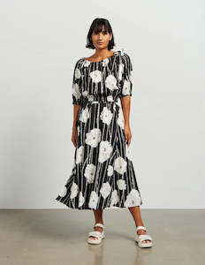 Skirts: Ivy Midi Skirt - Black Azalea