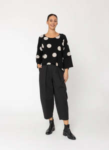 Two By Two: Riza Sweatshirt - Black/White