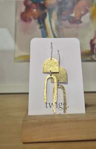 Earrings: Chemistry Horseshoe - Gold