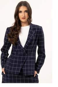 Seeking Lola: Jordanna Blazer - Blue Check