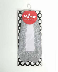 Accessories: Lace Sockettes - Grey