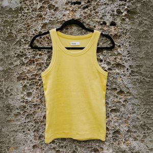 Ede Cotton Rib Tank - Lemongrass