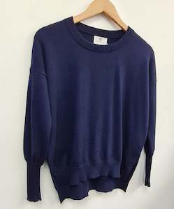 Optimum: Drop Shoulder Jumper - Light Navy