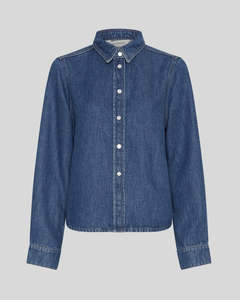 Shirts: Laurentine Rue Shirt - Mid Blue Wash