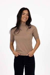 Knitwear: Vera Top - Hazelnut