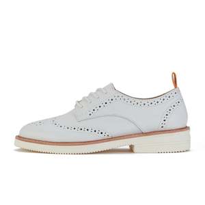 Derby Brogue Rise - White Leather