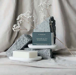 Kingdom: TRIPLE MILLED BAR & DISH DUO - VETIVER & IVY
