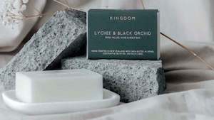 Kingdom: TRIPLE MILLED BAR & DISH DUO - LYCHEE & BLACK ORCHID