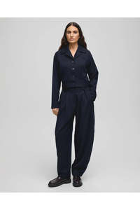 Msch Copenhagen: Mynthe High Waisted Pants - Sky Captain