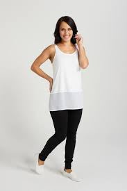 Zafina: Longline Top - White