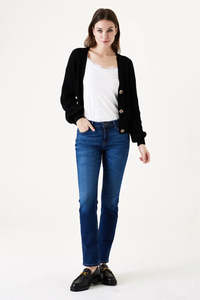 Celia Straight Leg Jeans - Dark Used (30 Leg Length)