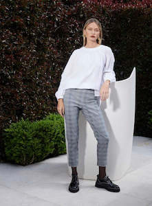 Cuffed Check Hepburn - Navy Check