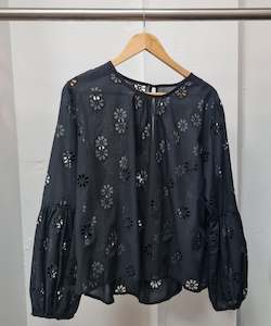 GOLDEN Madeline Daisy Top - Black