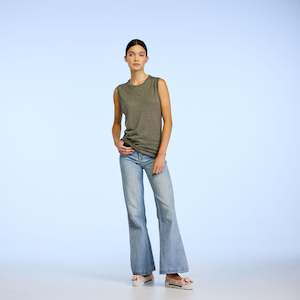 Shirts Tops: Marley Tee - Olive-Grey