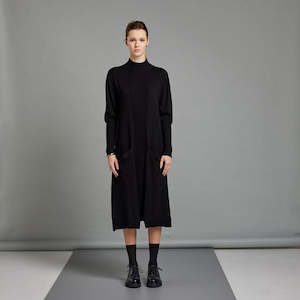 Knitwear: Heckle Dress - Black