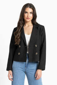 Audrey Blazer - Black Shimmer
