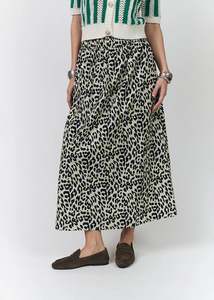 Lollys Laundry: Isla Skirt - Leopard/Yellow