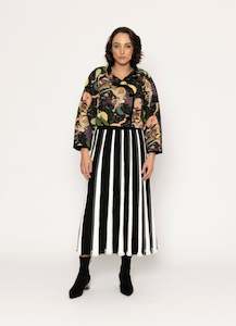 Skirts: Valkyrie Skirt - Black/White