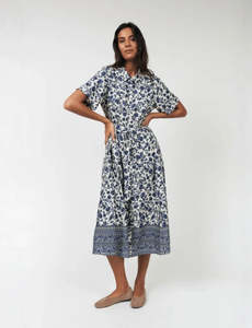 Blake Midi Dress - Blue