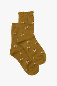 Olive Cosmos Sock