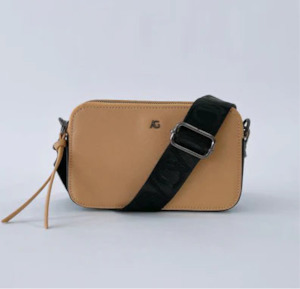 Emma Crossbody Bag - Beige/Black